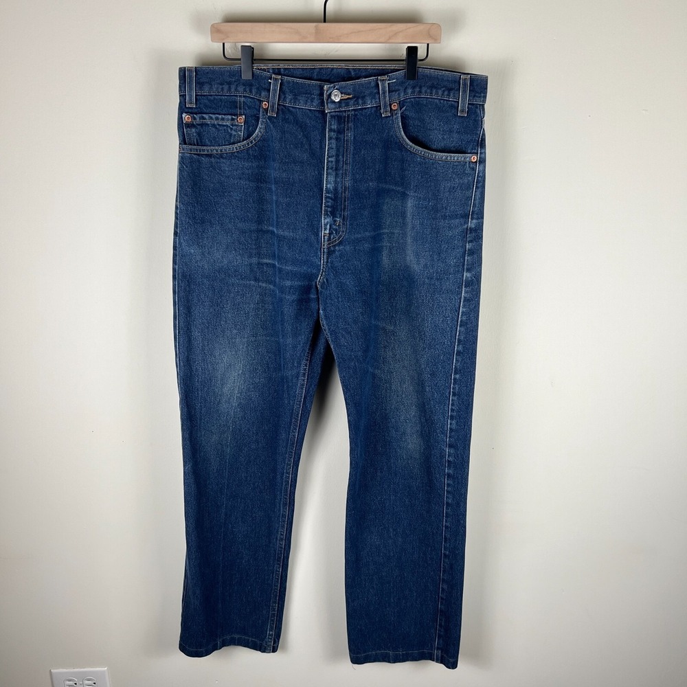 Vintage 2002 Levi's‎ 505 Red Tab Regular Fit Jeans 38x32 Waist 38" Inseam 30"